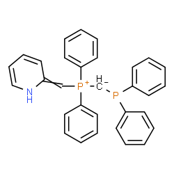 ChemSpider 2D Image | (Diphenylphosphino)[diphenyl(2(1H)-pyridinylidenemethyl)phosphonio]methanide | C31H27NP2