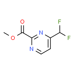ChemSpider 2D Image | Methyl 4-(difluoromethyl)-2-pyrimidinecarboxylate | C7H6F2N2O2