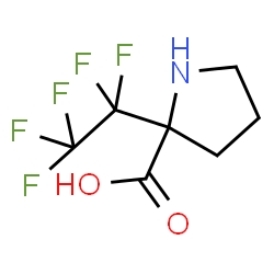 ChemSpider 2D Image | 2-(Pentafluoroethyl)proline | C7H8F5NO2