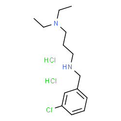 ChemSpider 2D Image | N'-(3-Chlorobenzyl)-N,N-diethyl-1,3-propanediamine dihydrochloride | C14H25Cl3N2