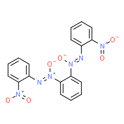ChemSpider 2D Image | 1-Nitro-2-[(Z)-{2-[(Z)-(2-nitrophenyl)-NNO-azoxy]phenyl}-ONN-azoxy]benzene | C18H12N6O6