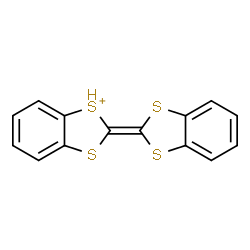 ChemSpider 2D Image | 2-(1,3-Benzodithiol-2-ylidene)-1,3-benzodithiol-1-ium | C14H9S4
