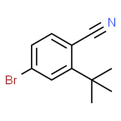 ChemSpider 2D Image | 4-Bromo-2-(tert-butyl)benzonitrile | C11H12BrN