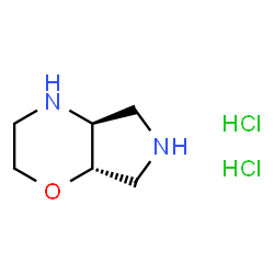 ChemSpider 2D Image | (4aS,7aS)-Octahydropyrrolo[3,4-b][1,4]oxazine dihydrochloride | C6H14Cl2N2O