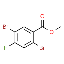 ChemSpider 2D Image | Methyl 2,5-dibromo-4-fluorobenzoate | C8H5Br2FO2