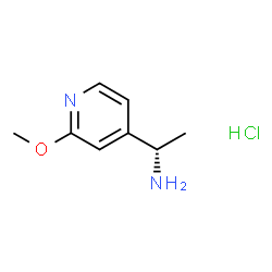 ChemSpider 2D Image | (1S)-1-(2-METHOXYPYRIDIN-4-YL)ETHAN-1-AMINE HYDROCHLORIDE | C8H13ClN2O