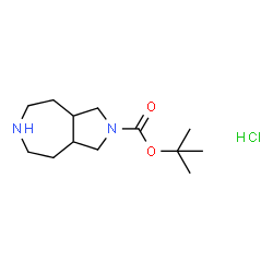 ChemSpider 2D Image | tert-butyl decahydropyrrolo[3,4-d]azepine-2-carboxylate hydrochloride | C13H25ClN2O2