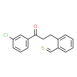 ChemSpider 2D Image | 2-[3-(3-Chlorophenyl)-3-oxopropyl]benzenecarbothialdehyde | C16H13ClOS