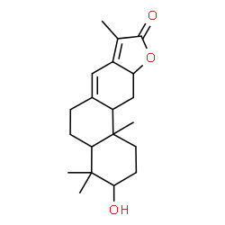 ChemSpider 2D Image | 3-Hydroxy-12,16-epoxyabieta-8(14),13(15)-dien-16-one | C20H28O3