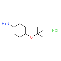 ChemSpider 2D Image | 4-(tert-Butoxy)cyclohexanamine hydrochloride | C10H22ClNO