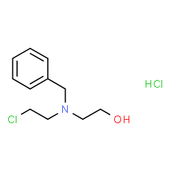 ChemSpider 2D Image | 2-[Benzyl(2-chloroethyl)amino]ethanol hydrochloride (1:1) | C11H17Cl2NO