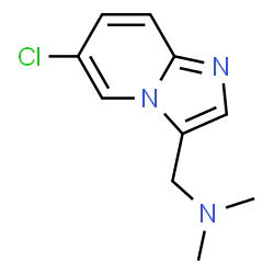 ChemSpider 2D Image | 6-Chloro-N,N-dimethylimidazo[1,2-a]pyridine-3-methanamine | C10H12ClN3