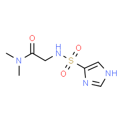 ChemSpider 2D Image | N~2~-(1H-Imidazol-4-ylsulfonyl)-N,N-dimethylglycinamide | C7H12N4O3S