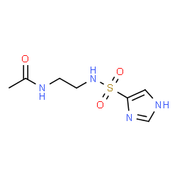 ChemSpider 2D Image | N-{2-[(1H-Imidazol-4-ylsulfonyl)amino]ethyl}acetamide | C7H12N4O3S