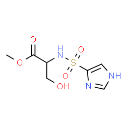 ChemSpider 2D Image | Methyl N-(1H-imidazol-4-ylsulfonyl)serinate | C7H11N3O5S