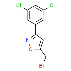 ChemSpider 2D Image | 5-(Bromomethyl)-3-(3,5-dichlorophenyl)-1,2-oxazole | C10H6BrCl2NO