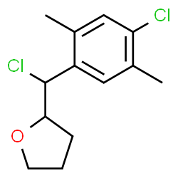 ChemSpider 2D Image | 2-[Chloro(4-chloro-2,5-dimethylphenyl)methyl]tetrahydrofuran | C13H16Cl2O