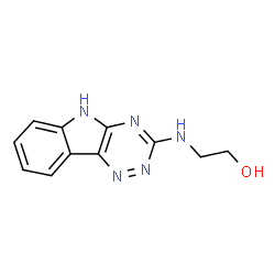 ChemSpider 2D Image | 2-(5H-[1,2,4]Triazino[5,6-b]indol-3-ylamino)ethanol | C11H11N5O