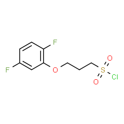 ChemSpider 2D Image | 3-(2,5-Difluorophenoxy)-1-propanesulfonyl chloride | C9H9ClF2O3S