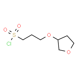 ChemSpider 2D Image | 3-(Tetrahydro-3-furanyloxy)-1-propanesulfonyl chloride | C7H13ClO4S