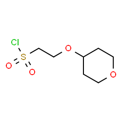 ChemSpider 2D Image | 2-(Tetrahydro-2H-pyran-4-yloxy)ethanesulfonyl chloride | C7H13ClO4S