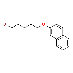 ChemSpider 2D Image | 2-[(5-Bromopentyl)oxy]naphthalene | C15H17BrO
