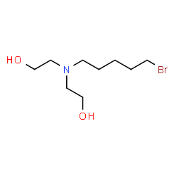 ChemSpider 2D Image | 2,2'-[(5-Bromopentyl)imino]diethanol | C9H20BrNO2