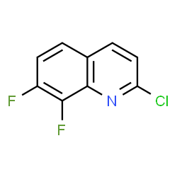 ChemSpider 2D Image | 2-Chloro-7,8-difluoroquinoline | C9H4ClF2N