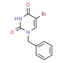 ChemSpider 2D Image | 1-Benzyl-5-bromo-2,4(1H,3H)-pyrimidinedione | C11H9BrN2O2