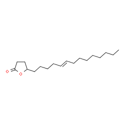ChemSpider 2D Image | 2(3H)-Furanone, dihydro-5-[(5E)-5-tetradecenyl]- | C18H32O2
