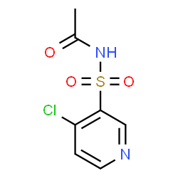 ChemSpider 2D Image | N-[(4-Chloro-3-pyridinyl)sulfonyl]acetamide | C7H7ClN2O3S