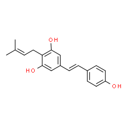 ChemSpider 2D Image | 4-Prenylresveratrol | C19H20O3