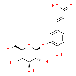 ChemSpider 2D Image | Caffeic acid 3-glucoside | C15H18O9