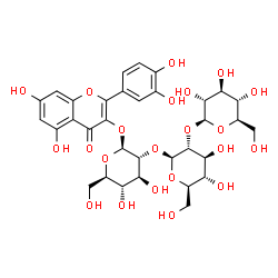 ChemSpider 2D Image | Quercetin 3-sophorotrioside | C33H40O22
