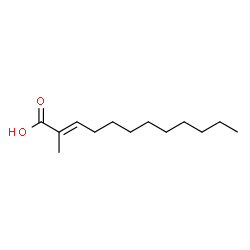 ChemSpider 2D Image | (2E)-2-Methyl-2-dodecenoic acid | C13H24O2