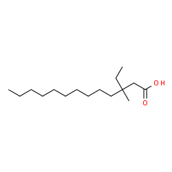 ChemSpider 2D Image | 3-Ethyl-3-methyltridecanoic acid | C16H32O2