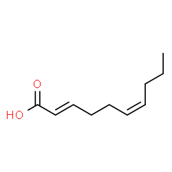 ChemSpider 2D Image | (2E,6Z)-2,6-Decadienoic acid | C10H16O2