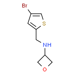ChemSpider 2D Image | N-[(4-Bromo-2-thienyl)methyl]-3-oxetanamine | C8H10BrNOS