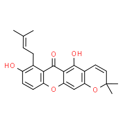 ChemSpider 2D Image | Demethylcalabaxanthone | C23H22O5