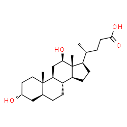 ChemSpider 2D Image | (3alpha,5alpha,12beta)-3,12-Dihydroxycholan-24-oic acid | C24H40O4