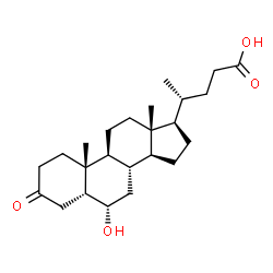 ChemSpider 2D Image | (5beta,6alpha)-6-Hydroxy-3-oxocholan-24-oic acid | C24H38O4