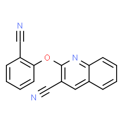 ChemSpider 2D Image | 2-(2-Cyanophenoxy)-3-quinolinecarbonitrile | C17H9N3O