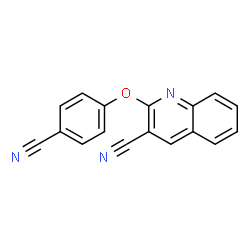ChemSpider 2D Image | 2-(4-Cyanophenoxy)-3-quinolinecarbonitrile | C17H9N3O