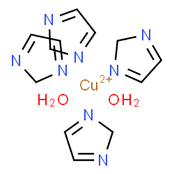 ChemSpider 2D Image | 2H-Imidazole, copper(2+) salt, hydrate (4:1:2) | C12H20CuN8O2