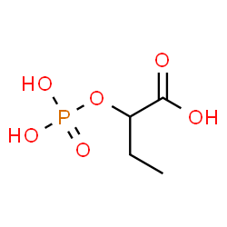 ChemSpider 2D Image | 2-(Phosphonooxy)butanoic acid | C4H9O6P