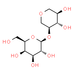 ChemSpider 2D Image | 1,5-Anhydro-2-O-beta-D-galactopyranosyl-D-xylitol | C11H20O9