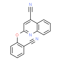 ChemSpider 2D Image | 2-(2-Cyanophenoxy)-4-quinolinecarbonitrile | C17H9N3O