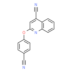 ChemSpider 2D Image | 2-(4-Cyanophenoxy)-4-quinolinecarbonitrile | C17H9N3O