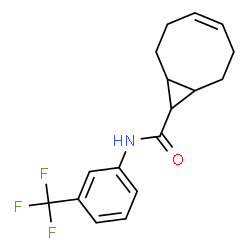 ChemSpider 2D Image | (4Z)-N-[3-(Trifluoromethyl)phenyl]bicyclo[6.1.0]non-4-ene-9-carboxamide | C17H18F3NO