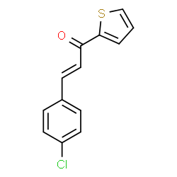 ChemSpider 2D Image | (2E)-3-(4-Chlorophenyl)-1-(2-thienyl)-2-propen-1-one | C13H9ClOS